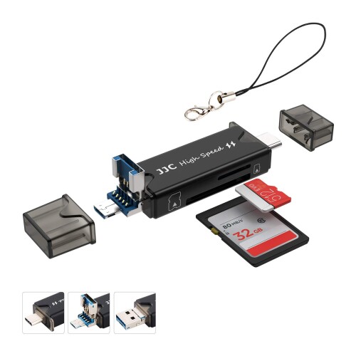 JJC 3-in-1 J[h[_[ SD SDHC SDXC MMC RS-MMC MicroSD Micro SD TF MicroSDXC MicroSDHC UHS-I UHS-1 J[hΉ ǂ USB 3.0 Micro USB 2.0 Type-C USB 3.0 SD[_[ SDHC[_[ SDXC[_[ TF[_[ MSD[