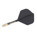 CUESOUL ROST AK57 T19 カーボンファイバーロッド内蔵 一体型フライト ビッグスタンダートシェイプ 3本セット(CS-AK57DB1-5)