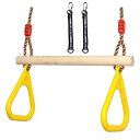 COMINGFIT 体操吊り輪 ブランコ 子供 DIY トレーニング 逆さぶら下がりにも最適 室内 アウトドア