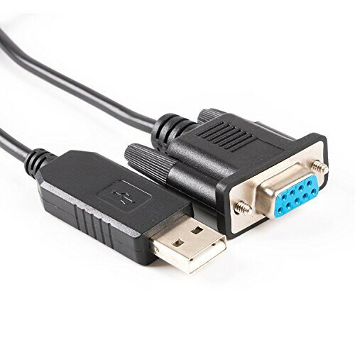 PL2303TA USB RS232～DB9クロス・ワイヤード・ロールオーバ・ヌル・モデム・ケーブル (Standard pinout: 2-RXD, 3-TXD, 5-GND, 7-RTS 8-CTS)