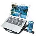 Heacoz ノートパソコンスタンド pcスタンド 軽量 高さ調整可能 折りたたみ式 ラップトップスタンド ノート 持ち運び便利 滑り止め 放熱性 PCホルダー 人間工学デザイン 姿勢改善 腰痛/猫背