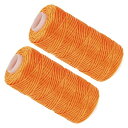 Kozelo 2個 レザーワックス縫製糸 1mm (150D/16)) x 55ヤード レザークラフトDIY製本用 実用的なワックスコーティング糸|PET&ワッ...