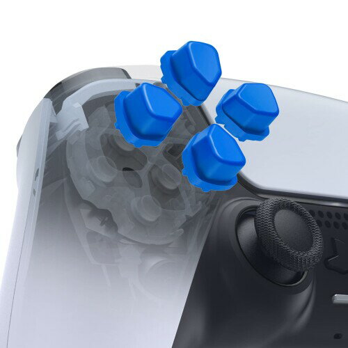eXtremeRate ps5コントローラーに対応用人間工学に基づいたピュアカラー分割十字キーボタン(SDPボタン)、ps5BDM-010&BDM-020&BDM-030&BDM-040&BDM-050用独立した方向ボタン、ps4全モデルコントローラ