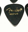 Fender ピック×10枚 ティアドロップ MEDIUM-BLK