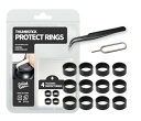 シリコン製 アナログ スティック カバー 保護リング 12個入り (素材:シリコン/色:ブラック)PROTECT RINGS for PS5 PS4 Switc...
