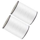 Kozelo 2個 薄い革ワックス糸 0.55mm x 137ヤード 革クラフトDIY製本用 実用的な長いワックスコード縫製糸|PET&ワックスコーティング ホ...