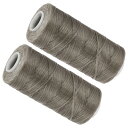 Kozelo 2個 レザーワックス糸 1mm (150D/16)) x 55ヤード レザークラフトDIY製本用 実用的なワックスコーティング糸|PET&ワックス...