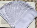 ブックマーカー クロスステッチ 20ピース ネット30x105 Aida 100%コットン 14ct Aida コットンレースエッジ DIY無地ブックマーカー ...