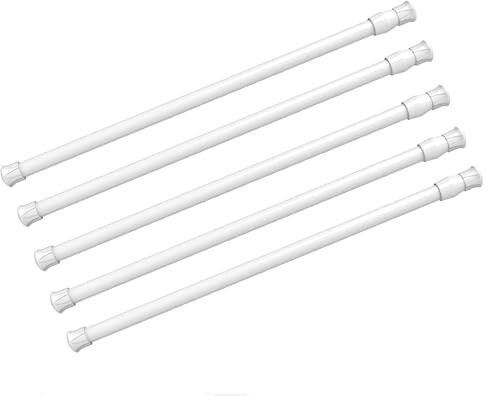 つっぱり棒 突っ張り棒 伸縮ポール ばね式強力タイプ ビニール 耐荷重1kg パイプ直径1.3cm 室内 カーテ..