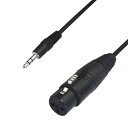 F-Factory 3.5mm TRS(3極)ミニプラグ (オス) - XLR(キャノンプラグ) (メス) 変換ケーブル 3m FNT-XT-73030S