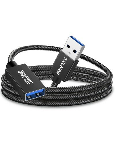 SOLMIMI 2.4M USB 延長ケーブル USB A(オス)-A(メス) 延長コード OTG USBケーブル 5Gbps 高速データ転..