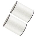 Kozelo 2個 薄い革ワックス糸 0.65mm x 93ヤード レザークラフトDIY製本用 実用的な長いワックスコード縫製糸|PET&ワックスコーティング ...