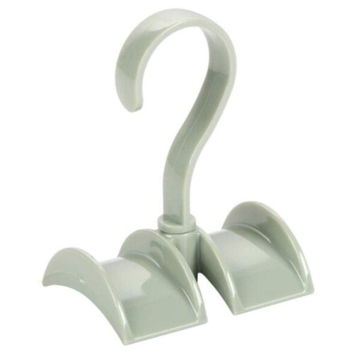 HJ かばんかけ クローゼット収納 ハンガー バッグ収納 ネクタイ収納 ベルト収納 バッグ掛け 鞄用ハンガー ネクタイ ベルト鞄 ハンドバッグ (グリーン, 1個セット)