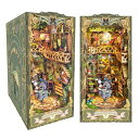 Spilay Booknook ミニチュア ドールハウス キット ブックスタンド 本棚の装飾品 ドールハウス DIYクラフト 手作り木製ギフトドールハウス 初心...