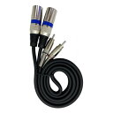 ENN LLC XLR ケーブル マイクケーブル キャノンケーブル RCA XLR 変換 (3m オス)