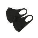 maskfactory color Everyday aerosilver, reusable, breathable, washable Face Mask, Made In Korea (Large, Black-Black)