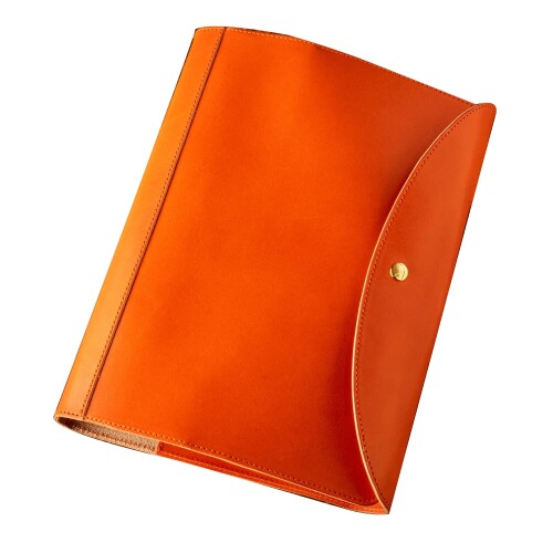 (アム デ マス) 手帳カバー 栃木レザー 本革 A5 ペン差し スケジュール帳 カバー 日本製 レザー NC-035 オレンジ