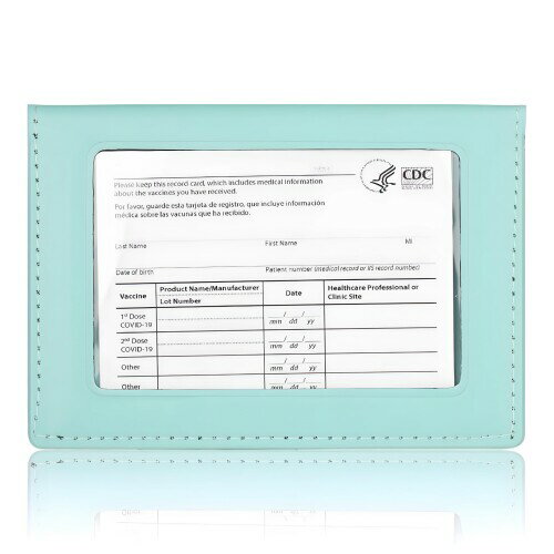 (Golspia) 障害者手帳ケース パスケース カードケース 薄型 障害者手帳カバー PUレザー 緑