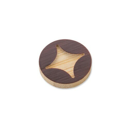 のレン 竹製 箸置き (竹箸置き 七宝 茶) はしおき 箸置/日本製 京都製 木製 スプーンレスト フォークレスト カトラリーレスト お土産 Japanese souvenir