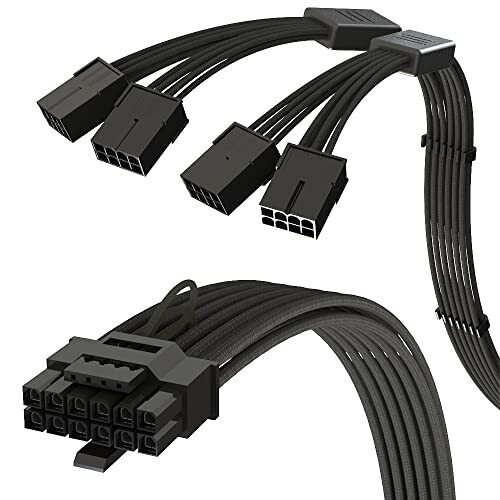 LINKUP - AVA PCIe 5.0 4 x 8pin12VHPWR 16pin (12+4) AWG16 RTX 4000p d  X[uP[u - PCIe 4.0 djbg - 40cm () - SRTX 4000ERTX 3000 FEOtBbN{[hɑΉ