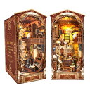 Spilay Booknook ミニチュア ドールハウス キット 本棚 本棚 飾り ドールハウス DIY クラフト 木製 ギフト ドールハウス 初心者向け 誕生...