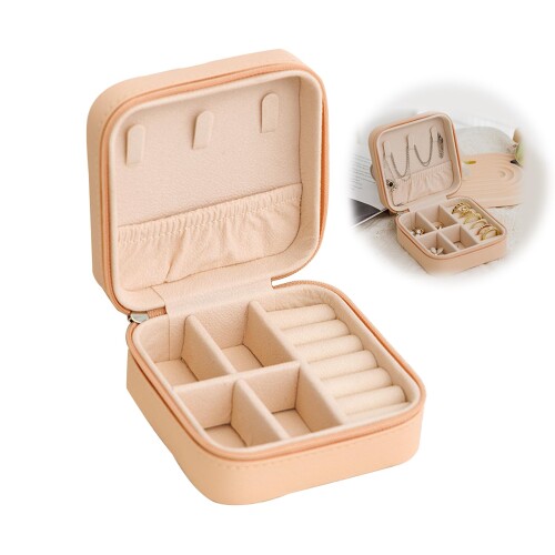 PAVIKE ジュエリーボックス 携帯用 ミニ 旅行用 ジュエリーケース 持ち運び ネックレス、指輪、イアリングの収納 女性プレゼント 贈り物 収納ケース アク...