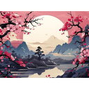 ダイヤモンドアート DIY ダイアモンドビーズ絵画キット 手作り絵画手芸キット ダイヤモンド塗装り付けタイプ モザイクアート 家の壁の装飾 芸術品 風景 花 4...