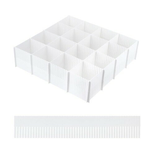 引き出し 仕切り 引き出し 収納 仕切り 仕切り 収納 長さ自由調節 分類・仕分け 小物収納 下着収納 ネクタイ収納 化粧品収納（引き出し 仕切り10枚＋クロスバックル10個）