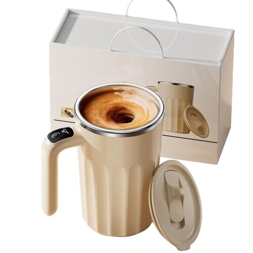 「316ステンレス＆電動磁気攪拌」 MACOLAUDER USB攪拌カップ 蓋付き 300ml 電動撹拌カップ 自動かき混ぜ ジュース/ココア/ミルクティー/コーヒー 家庭用 卓上用品