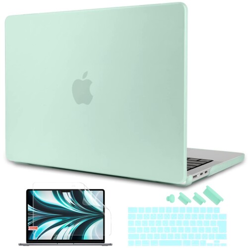 TWOLSKOO MacBook Pro 16 ケース A2780 M2 A2485 M1 Pro/Max 2023 2022 2021 発売 対応, 耐衝撃 排熱機能 改良型 マット ハードケース 液晶保護フィルム 日本語キーボードカバー MacBook Pro 16 インチ, 浅緑