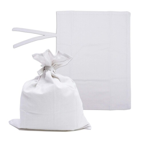 納骨袋 無地 木綿 厚地 骨壺袋 骨袋 (1袋) やすらぎ堂