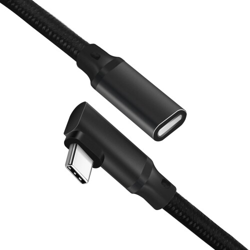 USB type C P[u 1 m LpoieJun.1 L^ USB 3.1 Gen2(10Gbps) usb-c ^Cvc R[h f[^] 5A PD}[d AhCh bvgbvȂǗlXusb-cfoCXɑΉ usb-c ϊ Pad Pro/Mac