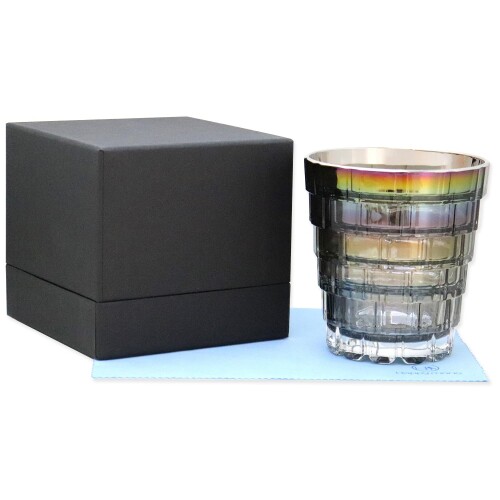 楽天アルメリアセカンドストアPROGRESS ロックグラス クリスタルガラス チタンミラー 日本製 受賞歴多数 ギフト 父の日 プレゼント お祝い ウィスキー ワイン お酒がまろやかになるグラス オリジナルクロス付 （Lush Infini