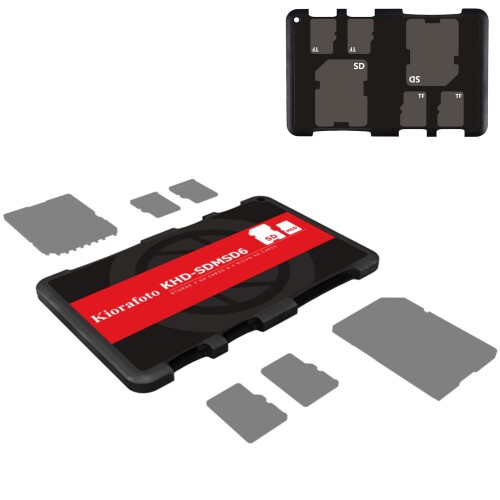 Kiorafoto 6Xbg SD MicroSD [J[hP[X NWbgJ[hTCY J[h [