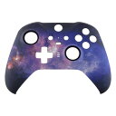 eXtremeRate xbox one elite series 2 (モデル1797)コントローラーに対応用交換フェースプレートシェル、星空のデザインxbox elite series 2 coreコントローラー対応用ソフトタッチ正面シェルケース&ア