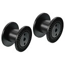 PATIKIL 160mm フロスボビン 2個 プラスチック 空のスプール ワイヤー織りボビン チェーンテープ 刺? 縫製用 ブラック