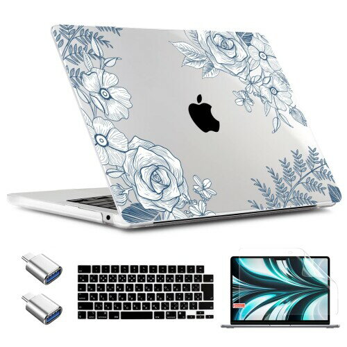 CAMPLALAケース 2023年モデル MacBook Air 15インチ 新型 A2941 M2チップ対応 ハードシェルケース＆キ..