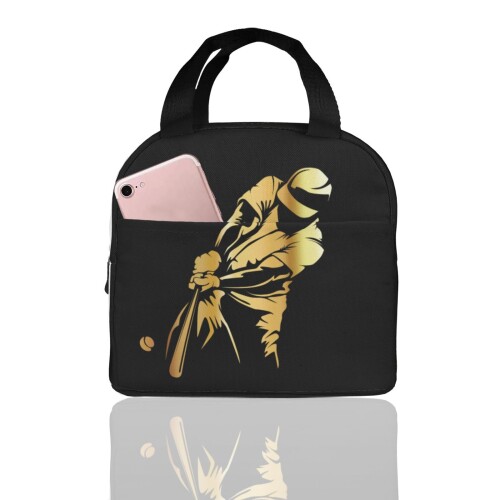 ランチバッグ 保冷 保温 ベースボール 野球 ホームベース 弁当バック 断熱 防水 漏れ防止 大容量 大きめ 弁当袋 手提げ 子供用 バック キッズ メンズ レ...