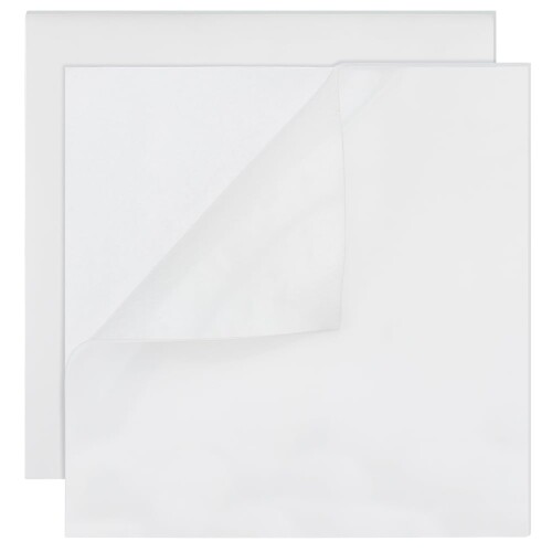 BENECREAT シリコンシート 2枚入り 25x25cm 粘着性 シリコンゴムシート 厚さ3mm 保護フィルム付き ホワ..