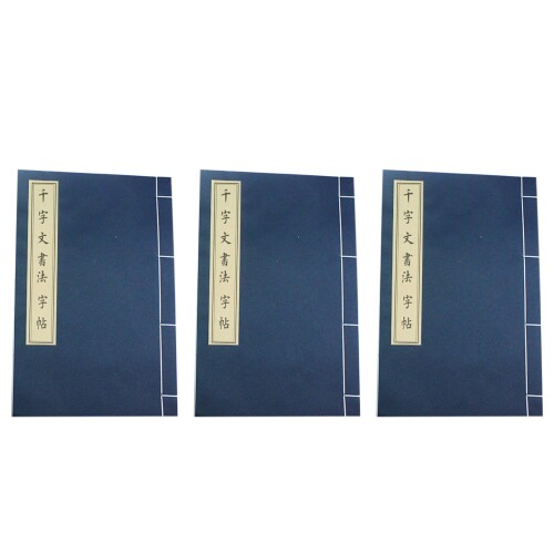 DAIVARNING 写経用紙 千字文 大文字 なぞり書き 40ページ 3冊セット