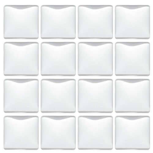 (PATIKIL) 透明なガラスカ ボション 36個 8x8mm 正方形 ガラスドームタイル フォトペンダント宝石作り用 クリア