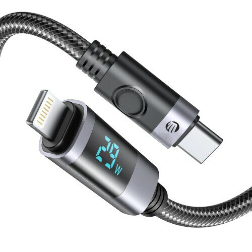 ORICO CgjOP[u USB-C 29W Lightning P[u Type-C LED\ }[d iphone [dP[u iPhone 13 12 11 Pro Max XS XR X 8 7 Plus AirPods ProȂǂɑΉ (0.5m, 66W USB C to L)