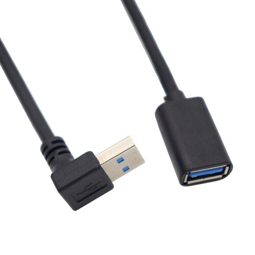 KKM-uV[USB 3.0 L^ ㉺E90ϊP[u ^CvAIX- ^CvAX  5Gbps̃f[^][h USB 3.0 P[u (0.3mL)