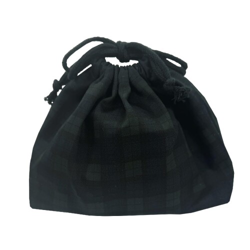 弁当袋 弁当入れ お弁当袋 お弁当入れ 巾着 巾着袋 ランチバッグ 弁当バッグ 綿100% 通勤 通学 チェック ブラックウォッチ