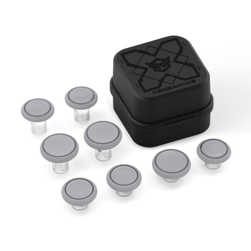 HEXGAMING Phantom & Ultimate Proコントローラー対応交換用サムスティック、高さ2種類、凸型＆凹型グリップ - ベース部分は付属していません