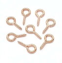 ネジヒートン 4*8mm ゴールド*100個 uvレジン アクセサリー パーツ 金具 ハンドメイド 手芸 クラフト DIY (4*8mm, ゴールド)
