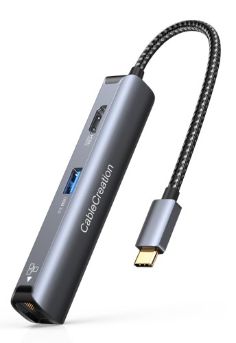 USB-C nu,CableCreation 5-in-1 USBnu Type-C LAN nu 4K@60Hz HDMI|[g 1Gbps LAN|[g USB3.0|[g iPhone15,iPhone15Pro Max,MacBookPro MacBookAir iPadProȂǂɑΉ