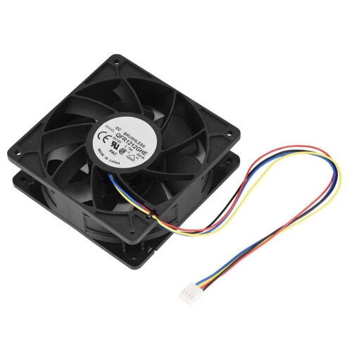 Archuu DC 12V 2.7A 6000RPM コンピュータケースファン AntminerS7S9用 交換用4ピンコネクタ付き 高速冷却ケースファン