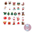 ZHEJIA デコクリスマス デコパーツ(50個セット)クリスマス アクリルカボション 雑貨 25種 混合色 アクセサリー 樹脂製 可愛い 飾り 手作り DIY...