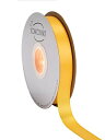 イエローゴールドサテンリボン 19mm幅 ダブルフェイス クオリティサテン - ギフトラッピング、ウェディング、招待状、クラフト、アパレル、ヘッドバンド用 - ...